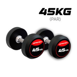 Par de Dumbbell Halter Emborrachado 45KG