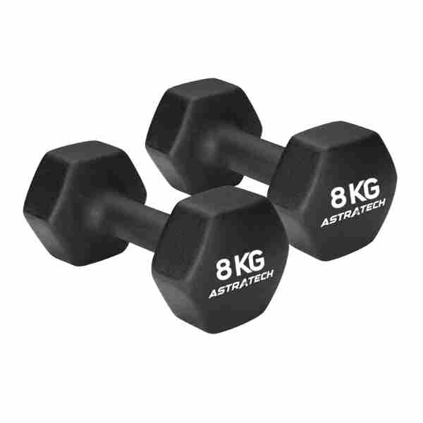 Par de Dumbbell Halter Sextavado Texturizado 8KG